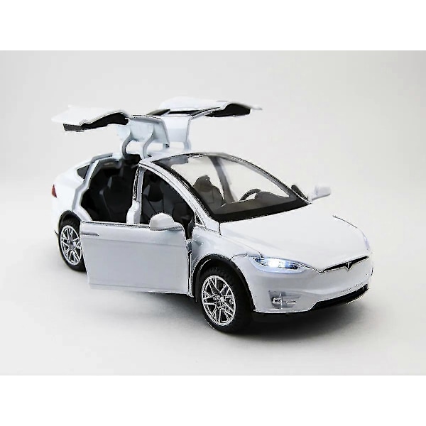 2024, Bilmodel Tesla Model X SUV Legering Simuleringslegetøj, Børnegave WG