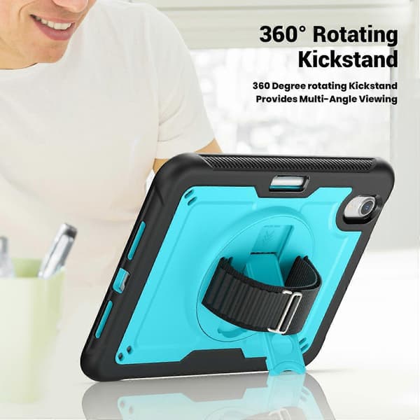 Fodral för iPad mini (2024)/(2021) Kompatibelt Ställ PC+Surfplattefodral med Axelrem