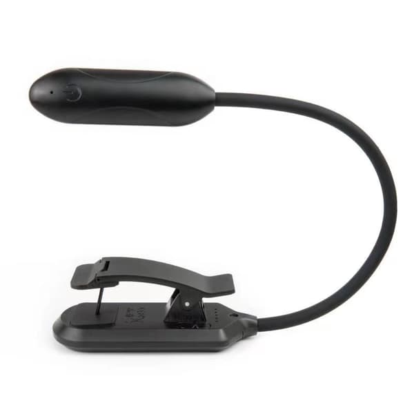 Boklampe med 3 lysfarger og dimmer / Oppladbar leselampe