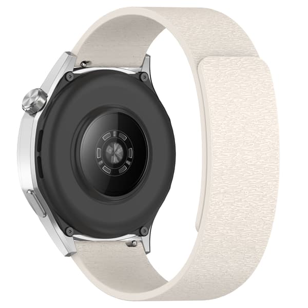 Magnetiskt silikonarmband med träådring Vit 18 mm Vit 18 mm White