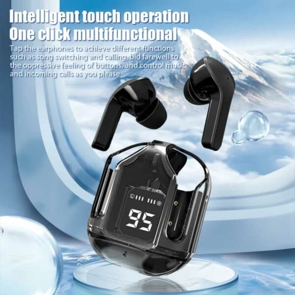Air31 TWS ENC Max Bluetooth Stereo In-Ear Hörlurar USB-C Svart black