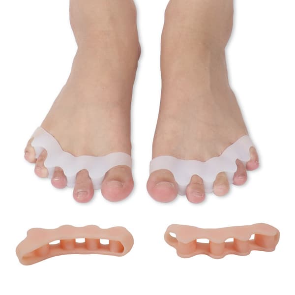 Hallux Valgus Tåspreder / Tåseparator – Støtte Transparent