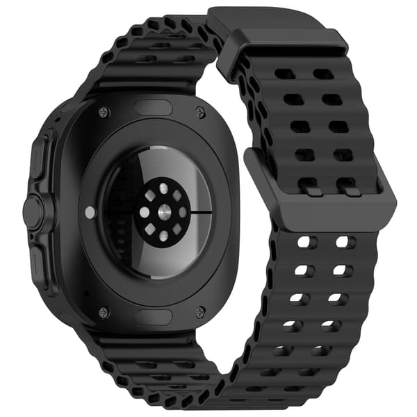 Silikone urrem til Samsung Watch Ultra 47mm Sort Black