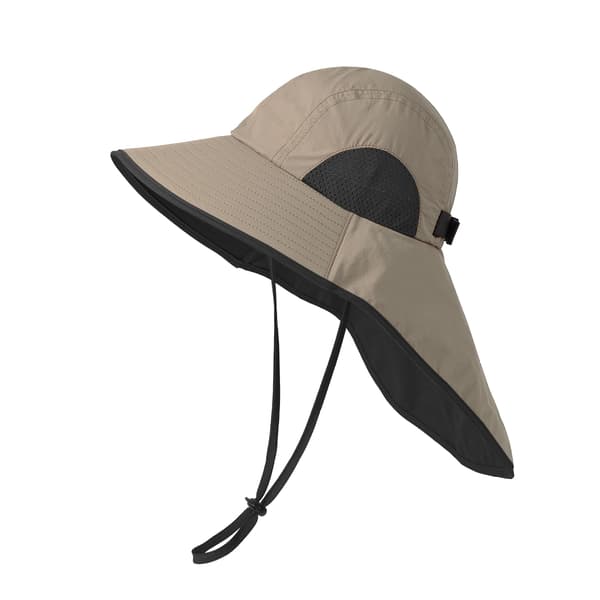 Justerbar solhat med nakke beskyttelse - 54-58cm Model 5