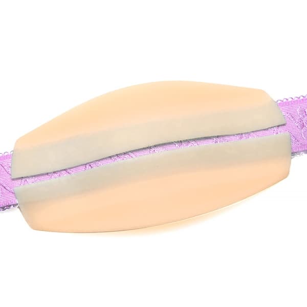 Anti-skli BH-stroppputer for kvinner, BH-stroppputer i silikon, beige Beige
