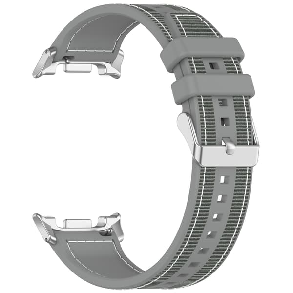 Kudottu nailonranneke Samsung Galaxy Watch8/Classic/Ultra2 -kelloon, harmaa Grey