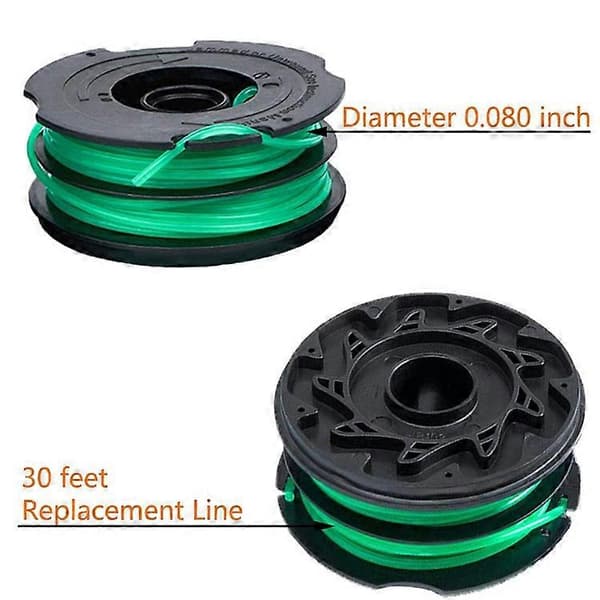 4-pack spolar kompatibla med Black & Decker GH1100 / GH1000 Typ 4 / Typ 3 / Typ 2 / Typ 1 Gräsklippardel, DF-080-BKP