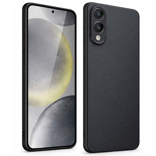 Samsung Galaxy S25 Edge Mobilcover - Blødt TPU Silikone Cover, Stødabsorberende & Ridsefast, Sort sort black