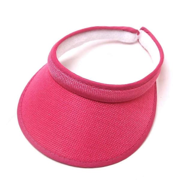 Clip On Visor Solhatt Voksen Bredbremmet Clip On Hodehette Visir For Kvinner Rosrö Rose Red