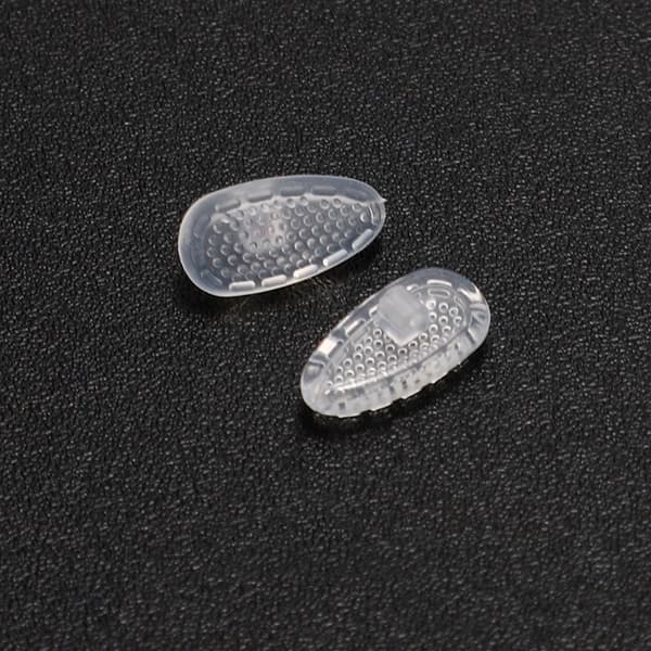 20 par halkfria näskuddar i silikon för glasögon Transparent WZ-01