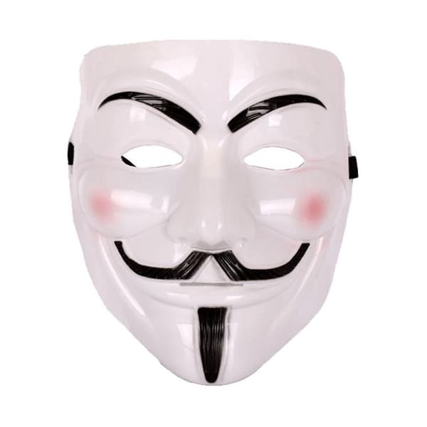 3-pack Guy Fawkes / V for Vendetta / Anonym Mask vit white