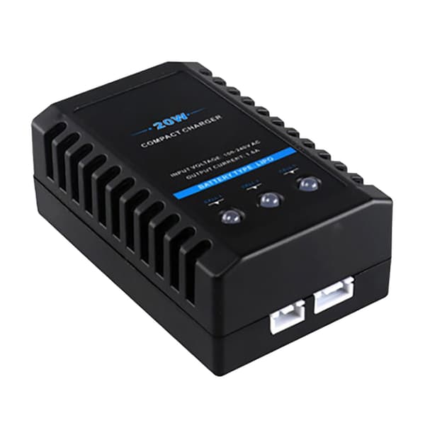 B3 Kompakt Balanselader 2s 3s Lipo for 7.4v 11.1v Litium Lipo Batteri