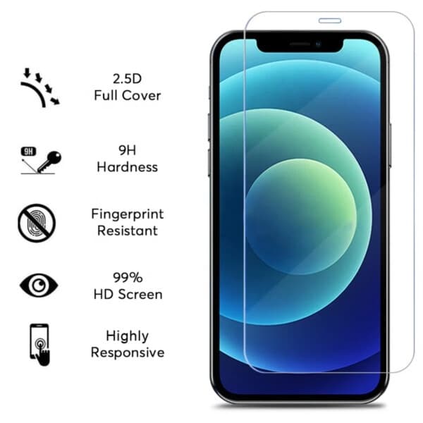 iPhone XR Hærdet Glas Fuld Dækning HD Skærmbeskytter transparent