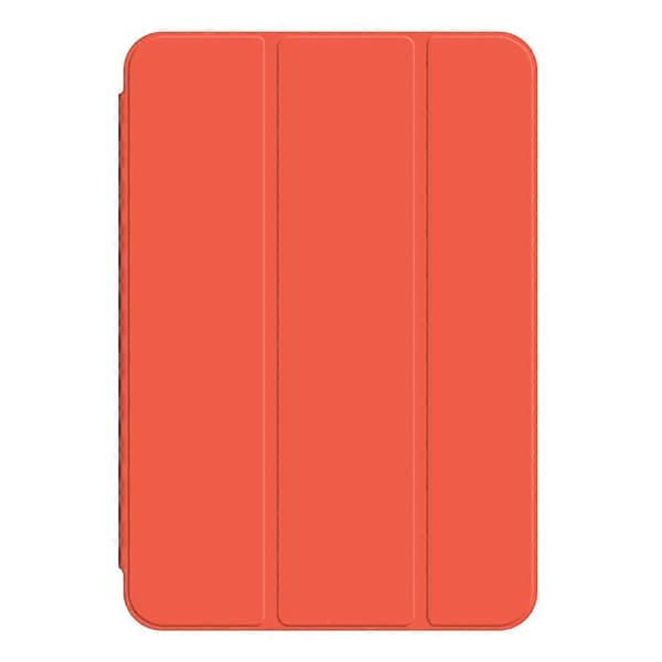 For iPad mini (2024) Deksel Magnetisk Feste PU Lær Tri-fold Stativ Støtsikkert Deksel - Rød