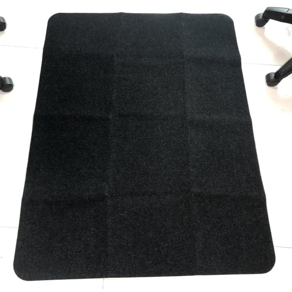 Gulvbeskytter for tregulv, kontorstolmatte, 20X90 cm Svart Black