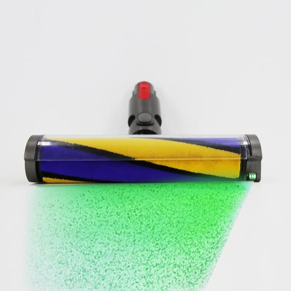 Grønt Støvavslørende Børstehode Kompatibelt med Dyson V10 Slim/V12 Slim XB Gul Blå Myk Fløyel