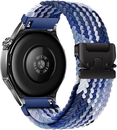 22 mm Quick Release Nylon Urrem til Huawei Watch GT6/5/4/3/2 46 mm, Garmin Forerunner 265/255, Venu4, Samsung Galaxy Watch3 45 mm Gradient Blå