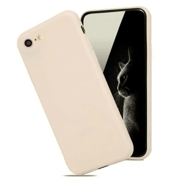 Tyndt iPhone 6/7/8/SE-deksel Mobildeksel 1 mm TPU Beige beige