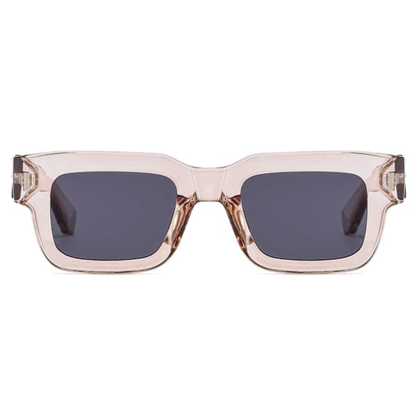 Moderne Bulky Solbriller Transparent Beige beige