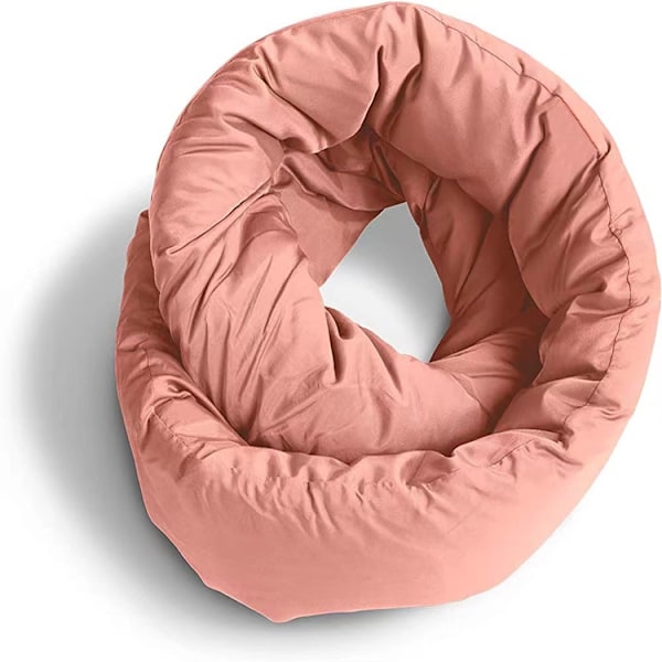 Kudde - Resenackkudde - Mångsidig Mjuk 360 Stöd Scarf - Maskintvättbar - Hemresa Flygresor Bilresor (Rosa)