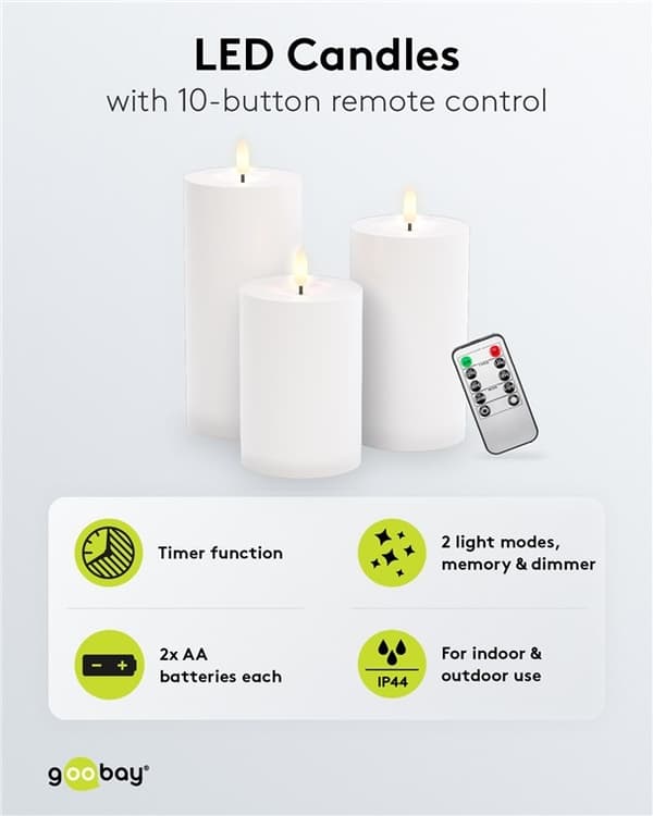 3 LED-valon sarja \"Outdoor\"