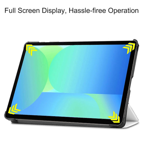 Fodral för Samsung Galaxy Tab S10 FE/S9 FE Anti-Drop Läderställ Tabletskydd