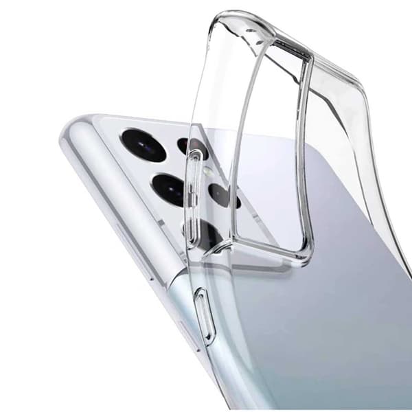 Ohut läpinäkyvä matkapuhelinkotelo Galaxy S21 Ultra Läpinäkyvä transparent