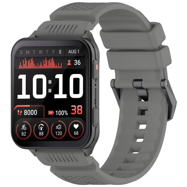 Silikonerem til Garmin Venu X1 - Sporty og behagelig rem til dit smartwatch Grå Grey
