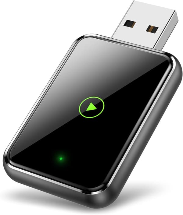 CarPlay Trådløs Adapter til iPhone - Plug-and-Play Opsætning, Bred Kompatibilitet med iPhones der Kører iOS 10+