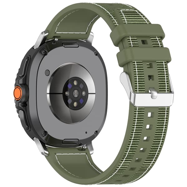 Vævet nylonrem til Samsung Galaxy Watch8/Classic/Ultra2 Grøn Green