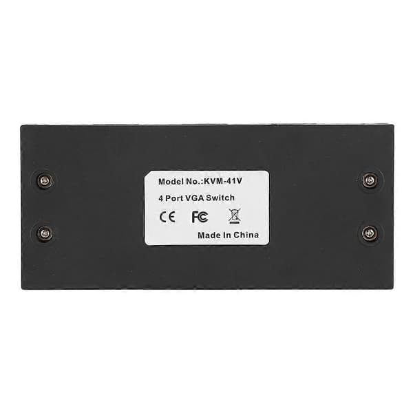 VGA Splitter 4-i-1 Video Converter Switch Computer Tilbehør 1920 x 1080 til HD-skærm