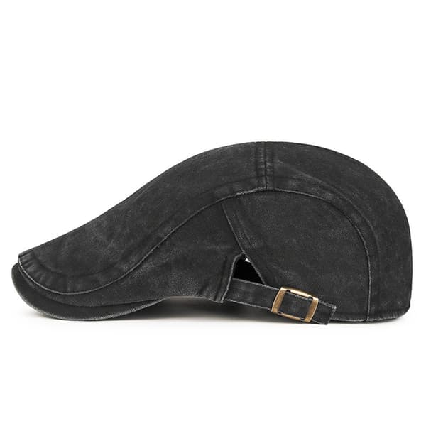 Vintage vasket caps Svart Black