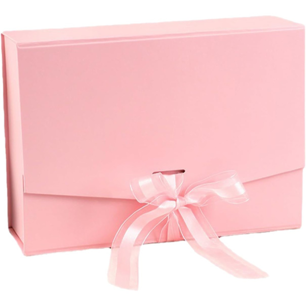 Magnetisk Presentask 26*19*8cm Förpackningsask med Band Dekorativ Ask med Lock Papperspresentaskar Rektangulär Presentförvaringsask