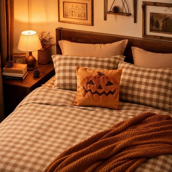 Halloween gresskar putetrekk 45 x 45 cm (#A)1 stk A