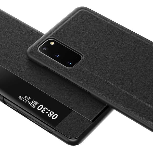 Samsung Galaxy S20 Ultra Smart View Cover - Smart Wake sort black