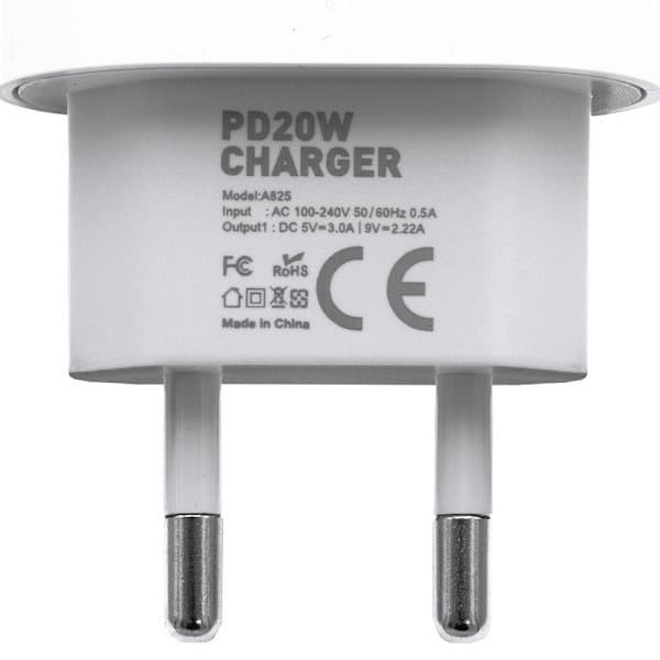Lader til iPhone - Strømadapter - 20W USB-C - Hurtiglader Hvit 1: 1st strömadapter