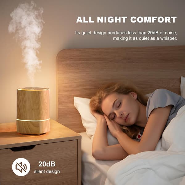 Eterisk oljediffuser, 125 ml aromaterapidiffuser, ultralydsdiffusere for eteriske oljer, kjølig tåkeluftfukter