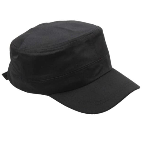 Brun Army Cap - Flad Army Cap Militær Cap Brun one size brown