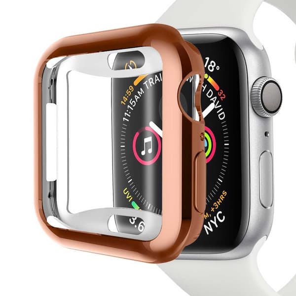 Apple Watch 7 41mm Kuoren näytönsuoja ruusukulta