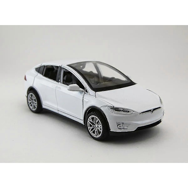 2024, Bilmodel Tesla Model X SUV Legering Simuleringslegetøj, Børnegave WG