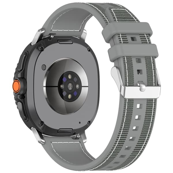 Vævet nylonrem til Samsung Galaxy Watch8/Classic/Ultra2 Grå Grey