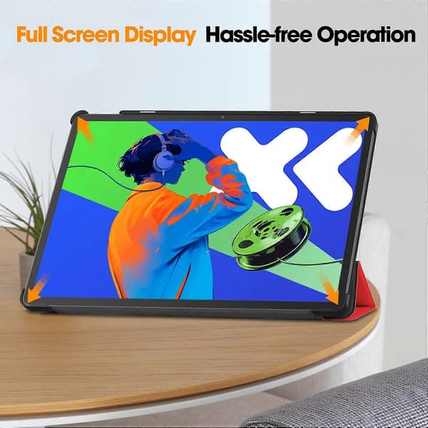 Fodral för Lenovo Xiaoxin Pad Pro 12,7 tum, Anti-Drop Läderställ Tablet Cover
