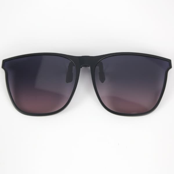 Clip-on solbriller - til brillestel Pink+grå Pink+grey