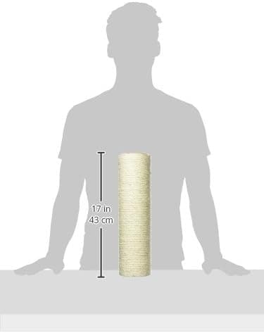 Erstatningsstenger for katteskrapestolper, 9 cm diameter, 40 cm diameter, M8 gjenger (pakke med 2)