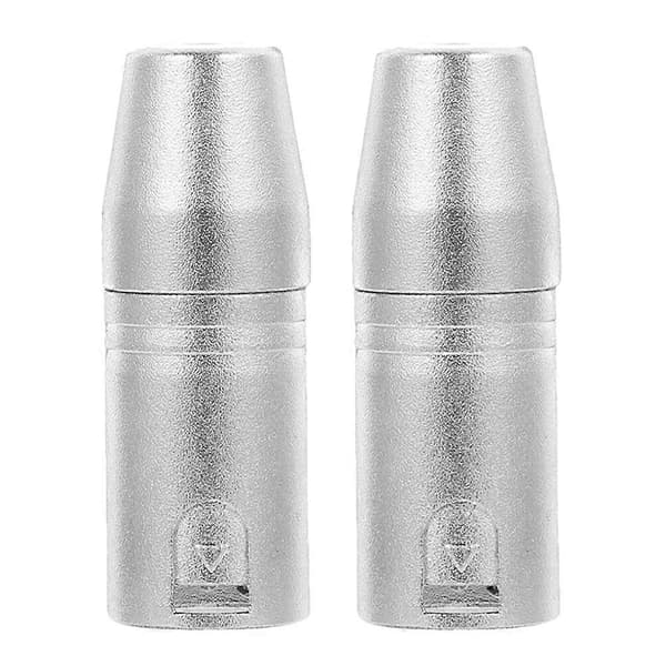 2 stk. XLR til 1/8 Adapter 3-pin XLR Han til 3,5 mm Hun Socket Lydadapter Lydtilbehør