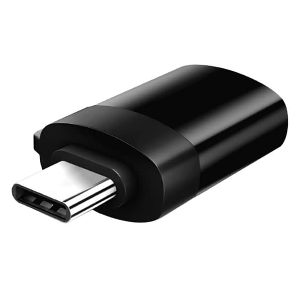 USB C Han til USB A Hun 3.0 OTG Adapter sort black