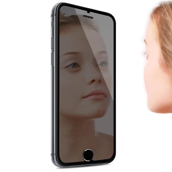 iPhone 7 Plus Full Coverage Mirror HD Skärmskydd silver