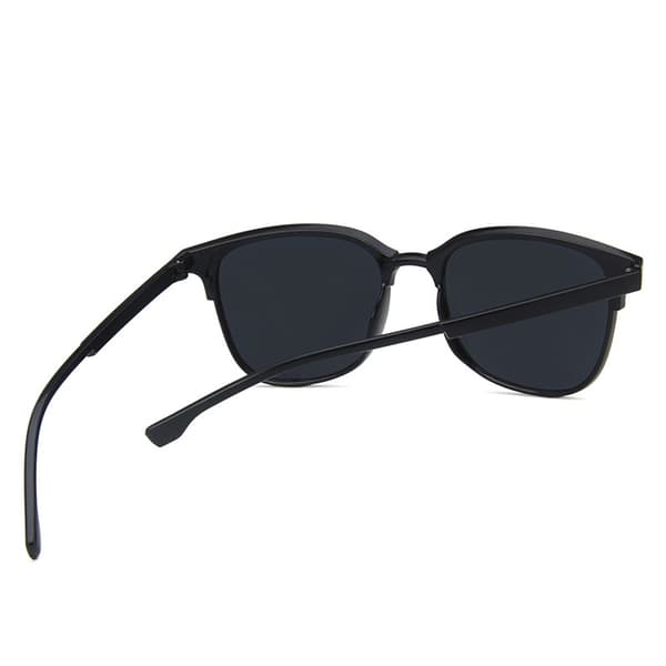 Svarta Clubmaster Solglasögon Mörka Linser svarta black