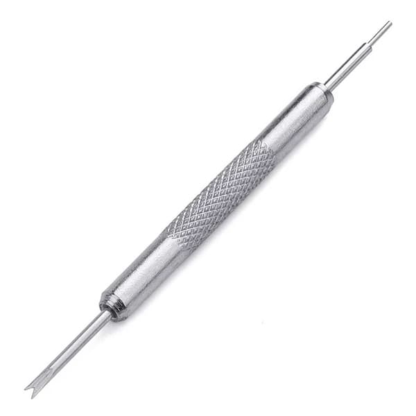 Stift för byte och justering av klockarmband - Klockverktyg silver