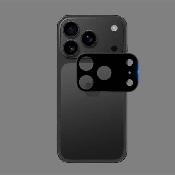 Linsskydd kompatibelt med iPhone 17 Pro Max Helt svart, 2-pack - Högkvalitativt kameraskydd i härdat glas för optimalt skydd